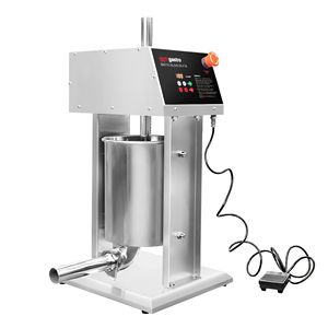 Máquina Eléctrica para Rellenar Salchichas y Hacer Churros GGM Gastro - 10 Litros - 90 Watts - Acero Inoxidable - incl. 4 Embutidores de Salchichas y 3 - Product Image 3