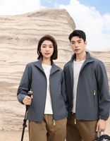 Veste coupe-vent imperméable à col montant et capuche, unisexe, fermeture éclair, toutes saisons, maintient au chaud, randonnée en plein air, OME/ODM
