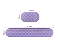Ensemble clavier et souris ergonomiques pour le jeu Kelida personnalisé, couleur violette, petit repose-poignet, résistant à l'eau, antidérapant, anti-rayures