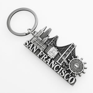 20 Tahun Memproduksi Gantungan Kunci Enamel Logam Kustom Souvenir SAN FRANCISCO Hadiah Promosi Perayaan Liburan Perjalanan - Product Image 2