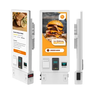 Aus gezeichneter kunden spezifischer Lieferant 32 ''Bargeld und Münze erhalten interaktiven Selbst bestellung kiosk bargeldlosen Selbstbedienung kiosk