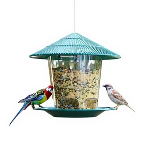 Mangeoire à <span class=keywords><strong>oiseaux</strong></span> anti-écureuils, économique, suspendue, en plastique, boîte ronde en plastique, gamelles et mangeoires <span class=keywords><strong>pour</strong></span> animaux, mangeoire en plastique Stitch <span class=keywords><strong>pour</strong></span> petits <span class=keywords><strong>oiseaux</strong></span> - Product Image 1