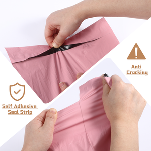 Sac de <span class=keywords><strong>colis</strong></span> d'amidon de maïs recyclé écologique rose Sacs postaux Poly Mailer 10X13 Polymailers - Product Image 5