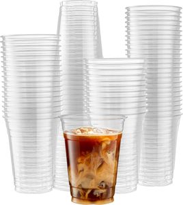 Wholesale 12oz 16oz Clear Party Takeaway Dessert PET <b>PLA</b> Clear Bubble Plastic Yogurt Smoothie Coffee Tea Disposable Cup With Lid - Product Image 1