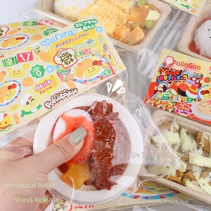 ชุดของเล่นจำลองอาหาร กล่องของเล่นยางบีบได้ ชุดของเล่นไก่ทอด หมูตุ๋น ข้าวแกงกะหรี่ หอยเป๋าฮื้อ ของเล่นเสริมสร้างจินตนาการ คลายเครียด - Product Image 3