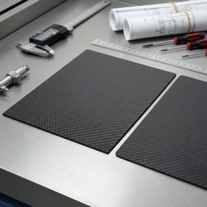 Láminas de Fibra de Carbono 3K de Alta Pureza Cortadas con CNC Personalizadas |   5 mm de grosor |   Acabado brillante/mate |   Guangdong |   Dimensiones Personalizables | - Product Image 1