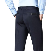 Pantalon Habillé Homme Très Vendu Coupe Ajustée Business Décontracté Léger Droit Formel Élégant Confort Extensible