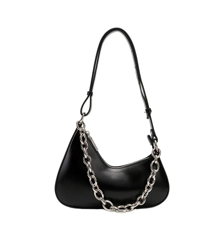 Designer fashion chain natural high-quality first layer cowhide personalized hardware lady handbags