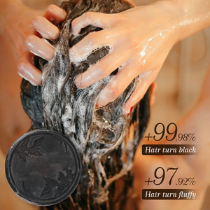 Polygonum Multiflorum Shampoo oscurante riduzione dei capelli grigiore radice dei capelli nutriente naturale senza solfato Bar Shampoo per capelli - Product Image 4