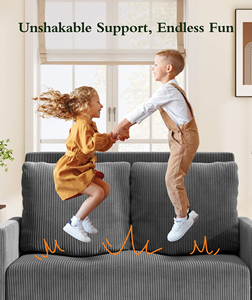 Sofá <span class=keywords><strong>Cama</strong></span> Convertible Pequeño con 2 Puertos USB, Respaldo Reclinable, Estilo Mid-Century, para Sala de Estar, Apartamento u Oficina - Product Image 4