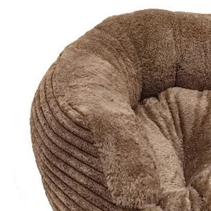 Yommy A Set (S+M+L) Lit pour chien en velours côtelé classique, ovale, doux, berceau pour animaux de compagnie, base amovible, lavable, imperméable, antidérapante, toutes saisons - Product Image 6