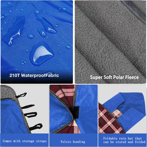 ผ้าห่มขนแกะมีฮู้<span class=keywords><strong>ด</strong></span>สำหรับสวมใส่กันลมกันน้ำ100% พร้อมกระสอบของพรีเมี่ยม - Product Image 5