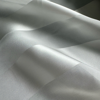 Tissu en Chiffon 100% Soie de Mûrier 12m/m 5x5cm avec Rayures Satinées Idéal pour la Peinture DIY et les Foulards