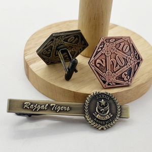 Nhà Sản Xuất Tùy Chỉnh Chất Lượng Cao Cổ Đồng Người Đàn Ông Khuy Măng Sét Với Của Bạn Nợ Biểu Tượng Kim Loại Thiết Kế Áo Sơ Mi Phụ Kiện Tay Áo Nút - Product Image 6