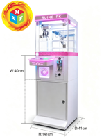 Mini machine à griffes 40*41*141cm, jeu d'arcade à monnayeur pour poupées, avec éclairage LED