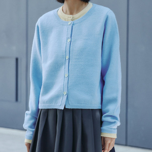 <span class=keywords><strong>Cardigan</strong></span> <span class=keywords><strong>Grigio</strong></span> a Doppio Strato per <span class=keywords><strong>Donna</strong></span> - Top Minimalista Casual per Uso Quotidiano - Product Image 4