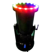 Canon à confettis électrique pour effets de scène de mariage, 1500W, LED, métal, avec télécommande DMX 512