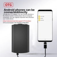 Registratore Vocale Digitale Tipo B3 per Lezioni, Registratore Vocale OTG WAV 8G/16G/32G con Micro USB