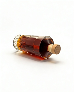 Bouteilles en verre à bouchon en bois de luxe rondes en <span class=keywords><strong>cristal</strong></span>, 500 ml, 700 ml, 750 ml, pour whisky, brandy, <span class=keywords><strong>cognac</strong></span>, XO, rhum – Vente chaude - Product Image 6