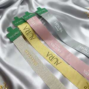 Cinta de Raso de Poliéster Personalizada con Logotipo Impreso, para Envolver Regalos, Decoraciones de Navidad y Cumpleaños - Product Image 2