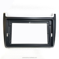 Autoradio Android 9 pouces en vente chaude, cadre adapté à la VW POLO 2012, cadre en plastique ABS, autoradio, cadre de tableau de bord, câble Canbus
