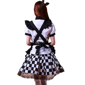 Nyaruko-san Cosplay Costume Black And White Checkered Maid Outfit For Anime Role Playing Summer 2020 - Product Image 3