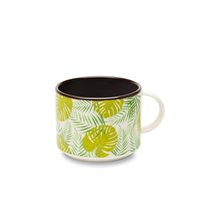 Set di 4 Tazze in Ceramica Jumbo Excelsa 50 Cl, Design Fogliame Multicolore in Porcellana - Product Image 1