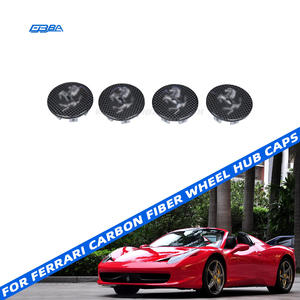 Tapas de Rueda de Fibra de Carbono Ligeras para Ferrari, con Orificios para Pernos Originales, Instalación No Destructiva, Modificación - Product Image 1