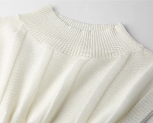 Offre Spéciale vente en gros femmes été coupe ajustée haut <span class=keywords><strong>sans</strong></span> manches gilet col montant mince <span class=keywords><strong>pull</strong></span> tricoté - Product Image 4
