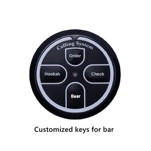 Banque électrique sans fil à 4 touches ou <span class=keywords><strong>cloche</strong></span> d'appel de supermarché ou de <span class=keywords><strong>restaurant</strong></span> - Product Image 4