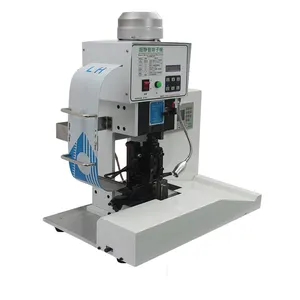 X-CM105B automatic Flat ribbon cable wire crimping machine, Flat RGB flexible cable computer harness wire crimping machine