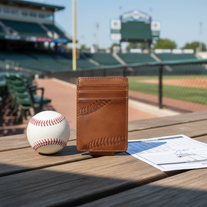 ซองใส่บัตรหนังแท้แบบเปิดด้านบน ดีไซน์วินเทจ บางเฉียบ ใส่บัตรได้หลายใบ พร้อมโลโก้สั่งทำพิเศษ สำหรับธุรกิจ ระดับไฮเอนด์ น้ำหนักเบา - Product Image 3