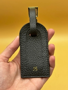 Funda de pasaporte personalizada, etiqueta de equipaje, juego de <span class=keywords><strong>regalo</strong></span>, nombre personalizado, porta pasaporte de cuero con guijarros, etiqueta de nombre de avión - Product Image 5