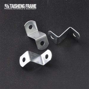Herrajes para Marcos de Fotos TS K133B, Color Plateado, Clips en Forma de <span class=keywords><strong>Z</strong></span> para Esquinas de Lienzos, Soportes en <span class=keywords><strong>Z</strong></span> para Fijar Marcos de Fotos - Product Image 1