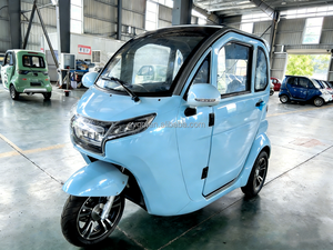 ราคาโรงงานผู้ผลิต >มอเตอร์ไร้แปรงถ่าน 60V รถสามล้อไฟฟ้าแบบปิด 3 ที่นั่ง สำหรับผู้ใหญ่ ความเร็ว 30-50 กม./ชม. ได้รับการรับรองมาตรฐาน EEC พร้อมหน้าจอ LCD - Product Image 1