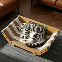 Meilleures ventes : Griffoir pour chat en forme de lit Queen, rayé et coloré, résistant aux griffures, durable, simple et élégant pour chats