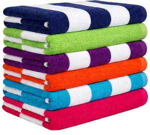 Serviette de plage en coton premium de qualité supérieure pour un confort luxueux et une absorption élevée - Product Image 1