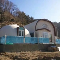 Dôme de glamping EPS étanche, anti-corrosion, construction rapide, bâtiment modulaire assemblé pour sites touristiques