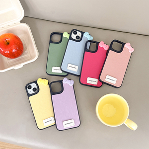 Custodia in Pelle con Fiocco per <span class=keywords><strong>iPhone</strong></span> 16 Pro Max, <span class=keywords><strong>Cover</strong></span> <span class=keywords><strong>Protettiva</strong></span> Semplice in Silicone per <span class=keywords><strong>iPhone</strong></span> 14, 15 Plus, 13, 12, 11, Xsmax, <span class=keywords><strong>Xr</strong></span>, 17 - Product Image 1