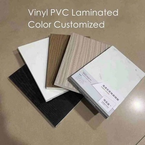 Trang trí tấm thạch cao tường PVC bọc, PVC Bảng Gỗ Kết cấu hạt đá kết cấu - Product Image 3