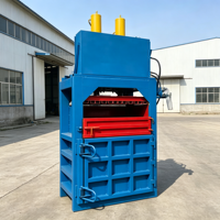 Presse à balles verticale hydraulique à double cylindre robuste pour le recyclage de vêtements usagés, textiles, chiffons et déchets de coton