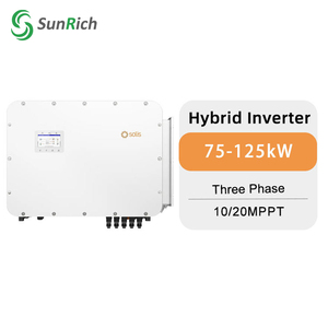 Convertisseur d'énergie solaire hybride triphasé Solis 100 kW 125 kW à haute efficacité pour usage commercial et industriel - Product Image 1
