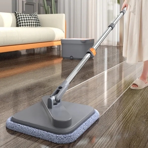 ถังไม้ถูพื้นแบบหมุนได้มหัศจรรย์หมุนได้360องศาไม้ถูพื้นด้ามเปียกสำหรับห้องน้ำ - Product Image 3