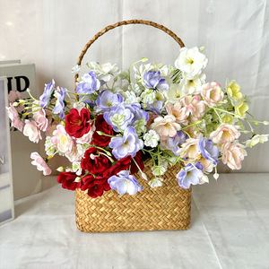 Nouvel Arrivage <span class=keywords><strong>L</strong></span>-R124 : Petit Bouquet Artificiel de <span class=keywords><strong>Jasmin</strong></span>, Matériel Floral Fait Main pour Composition Florale et Panier à Main - Product Image 1