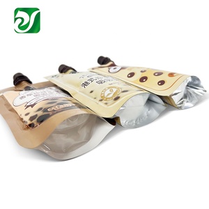 Sachet pour le jus Emballage de thé aux bulles Doypack Sachet debout pour jus de fruits boissons personnalisées Sac à bec verseur pour lait Boba - Product Image 6