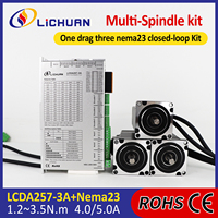 Contrôleur de moteur pas à pas Nema23 Lichuan DC24~50V 4/5A 1000PPR 1.2/1.8/2/2.4/3/3.5N.m, kit de pilote de moteur pas à pas à boucle fermée 2 phases