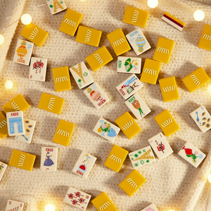 Set di Mahjong Americano YinShou Luxury Yellow Paris Dipinto a Mano, 160 Pezzi, Tre Strati, in Acrilico, La <span class=keywords><strong>Vie</strong></span> En Mahj Tile Maison - Product Image 2
