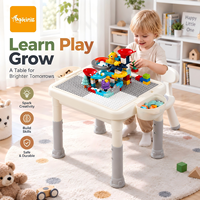 Table d'activités multifonctionnelle pour enfants : blocs de construction, sable, eau, jeu créatif
