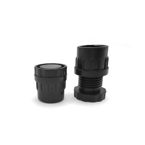 Adjustable Feet 25mm Abs Plastic Tube <b>End</b> Caps For <b>Bed</b> Furniture Legs With Matching Plugs And Mounting Plates - Product Image 3