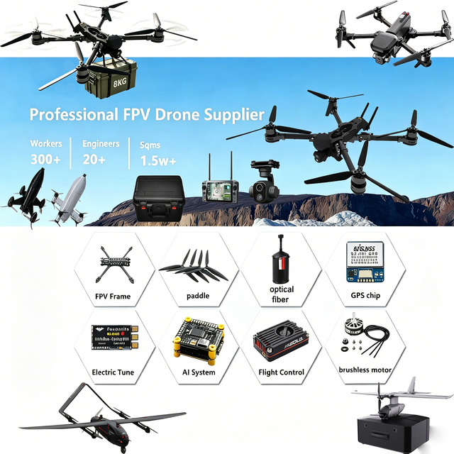Custom Professional Racing FPV Drone Include Thermal Imaging Carbon Fiber Frame High Speed Motor VTX DIY Factory Direct Supply